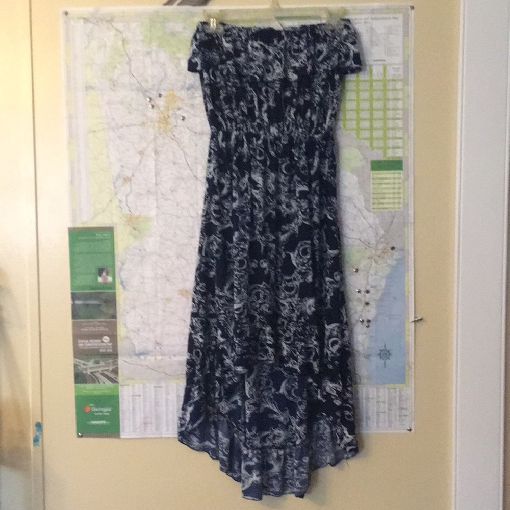 H-L Navy and White Dress